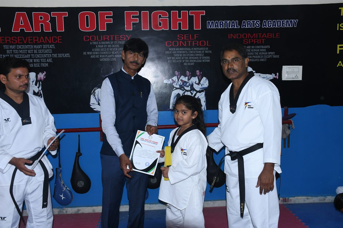 The Art of Fight belt test ceremony, June 2026