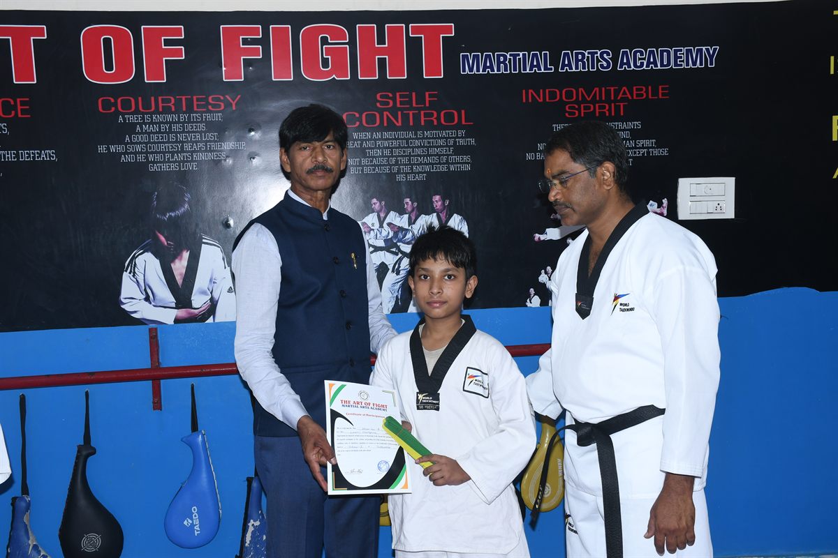 The Art of Fight belt test ceremony, June 2026