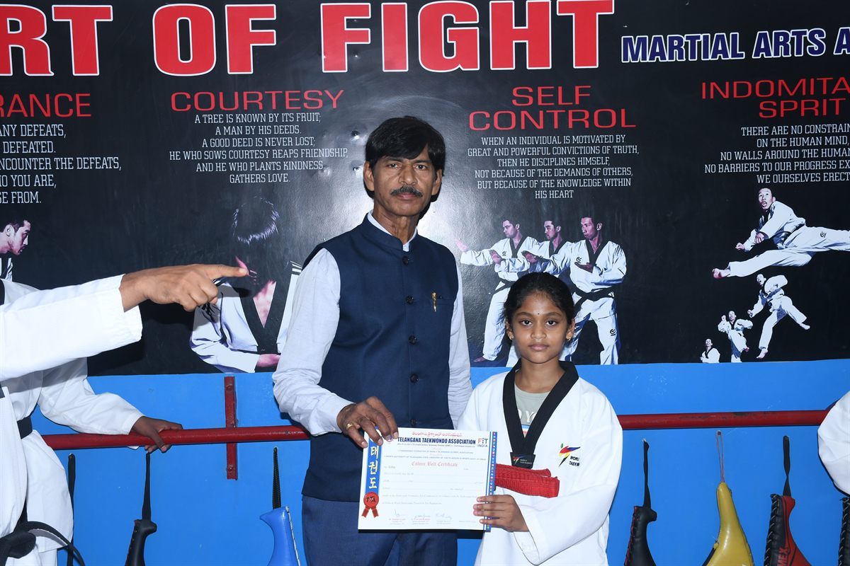 The Art of Fight belt test ceremony, June 2026