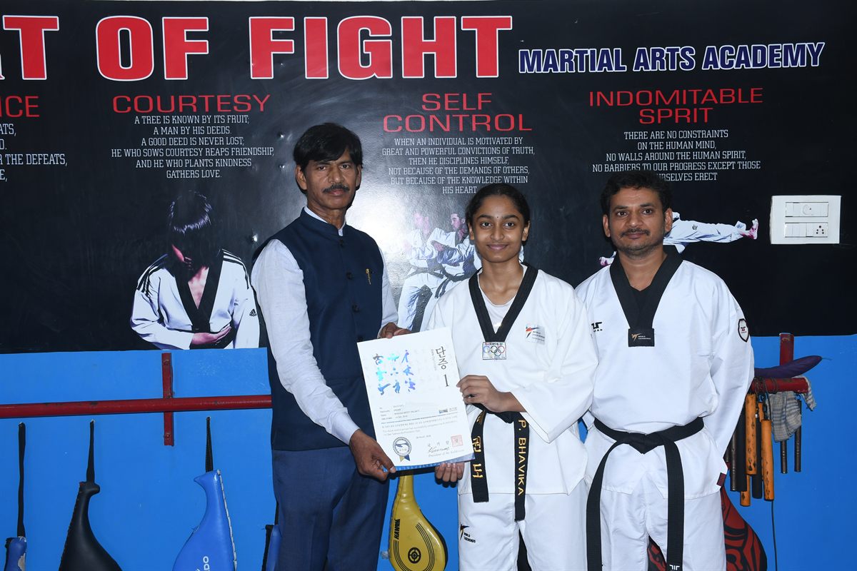 The Art of Fight belt test ceremony, June 2026