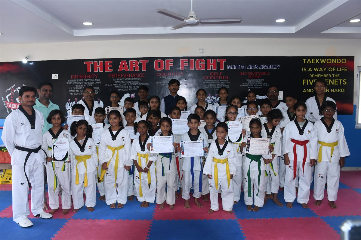 The Art of Fight belt test ceremony, June 2026