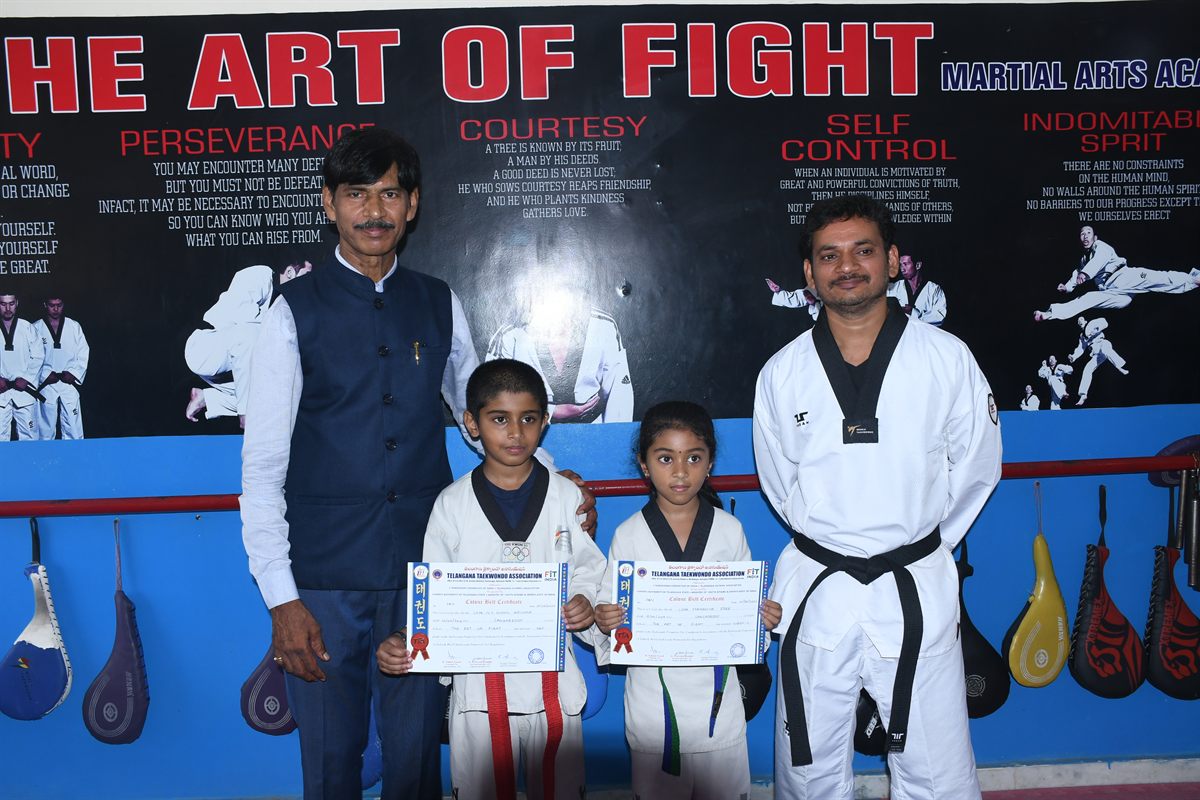 The Art of Fight belt test ceremony, June 2026